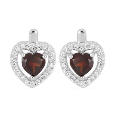 BUY LONDON TOPAZ GEMSTONE HALO HEART EARRINGS IN 925 SILVER – BULK JEWELRY SUPPLIER USA